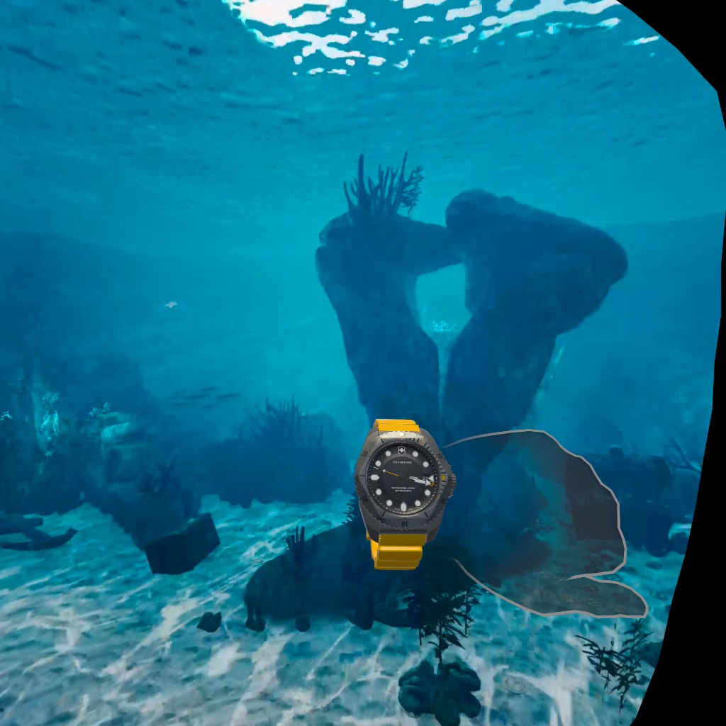 Victorinox watch interaction with yellow strap